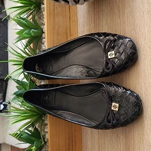 Tory Burch Black Flats
